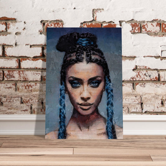 Kalia, Brushed Aluminum Print