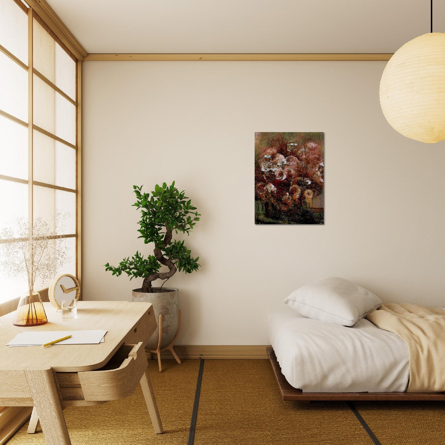 Flowers study 29, Brushed Aluminum Print