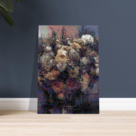 Flowers study 25, Brushed Aluminum Print