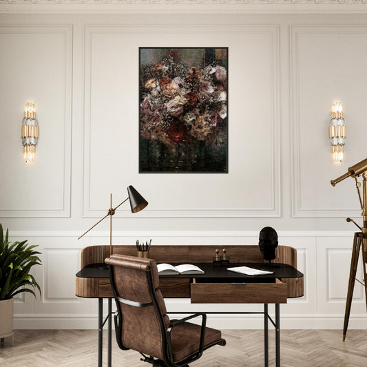 Flowers study 26, Museum-Quality Matte Paper Metal Framed Poster