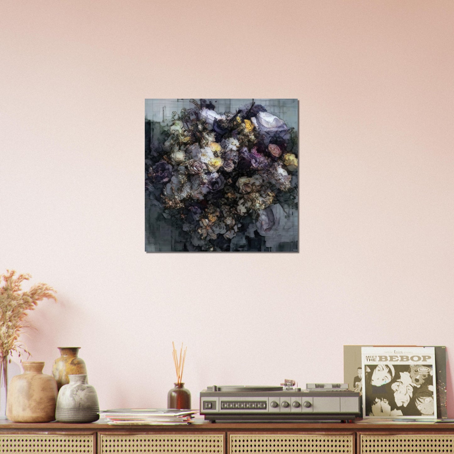 Flowers study 2, Brushed Aluminum Print