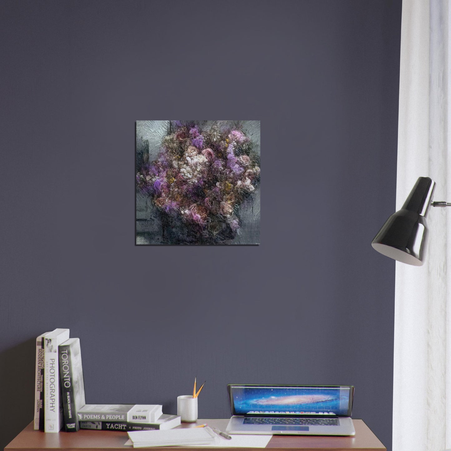 Flowers study 1, Brushed Aluminum Print