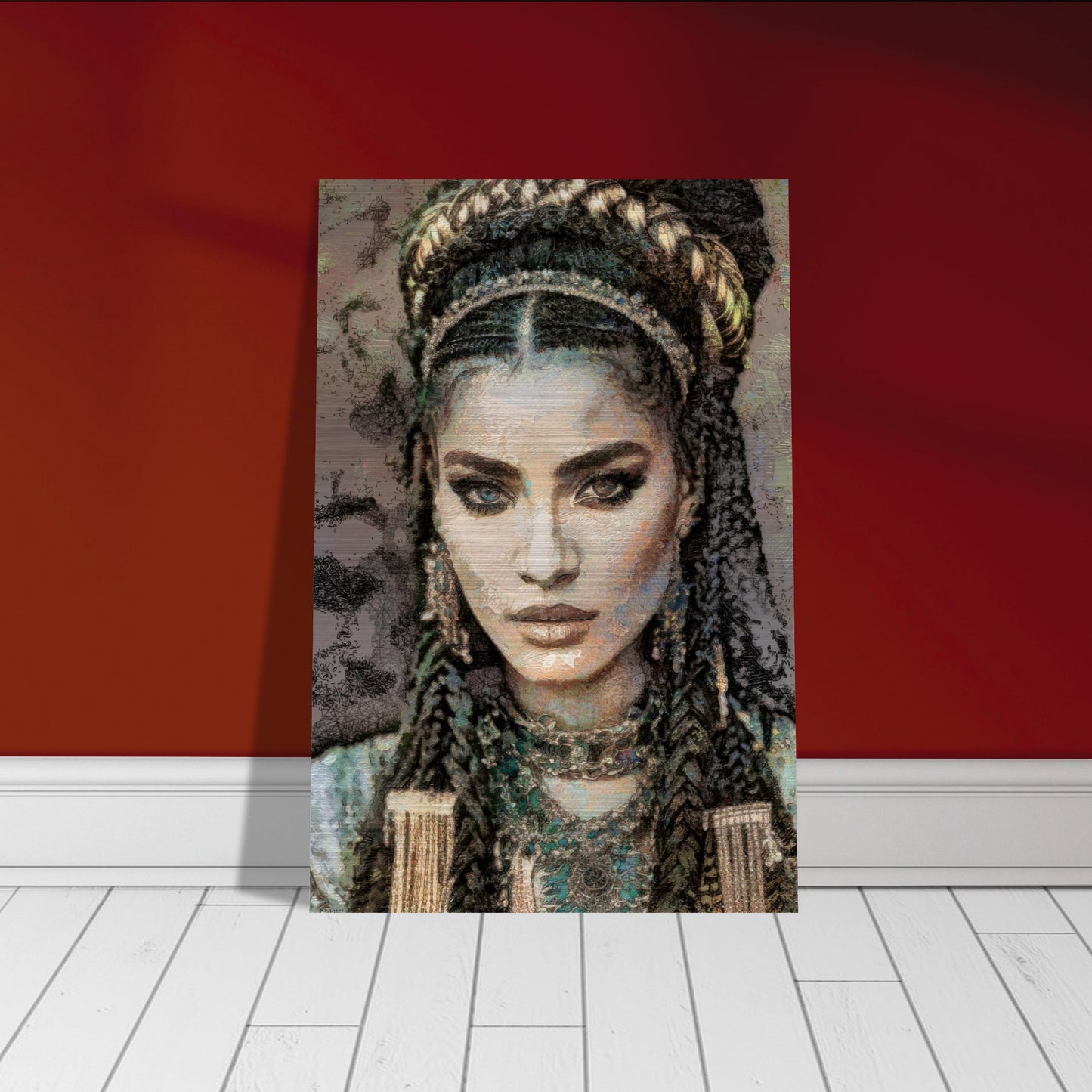 Nora, Brushed Aluminum Print