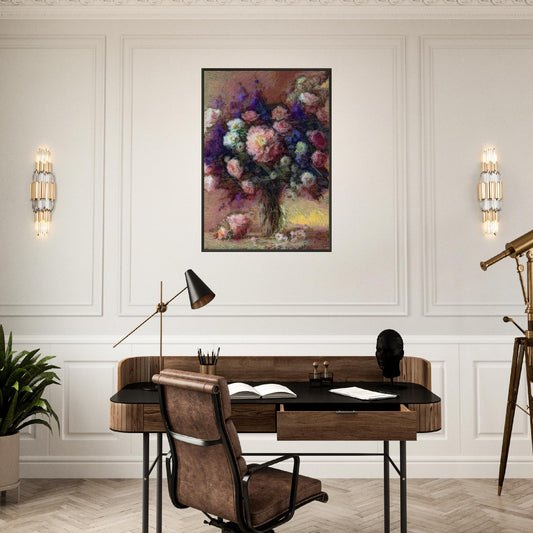 Flowers study 24, Museum-Quality Matte Paper Metal Framed Poster