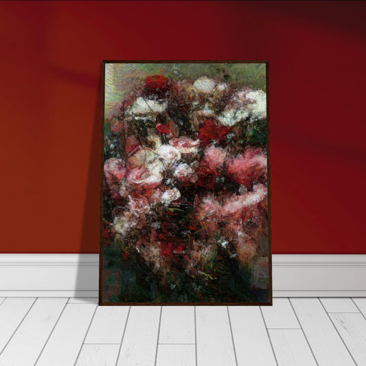 Flowers study 27, Museum-Quality Matte Paper Wooden Framed Poster