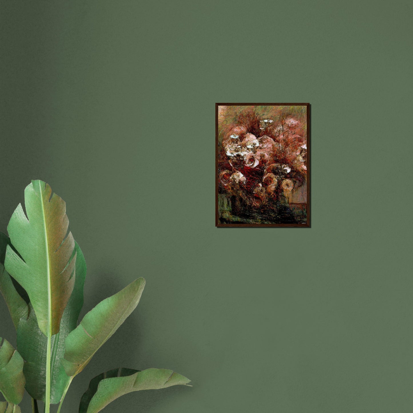 Flowers study 29, Museum-Quality Matte Paper Wooden Framed Poster