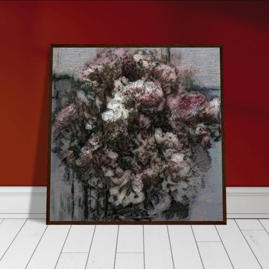 Flowers study 10, Museum-Quality Matte Paper Wooden Framed Poster