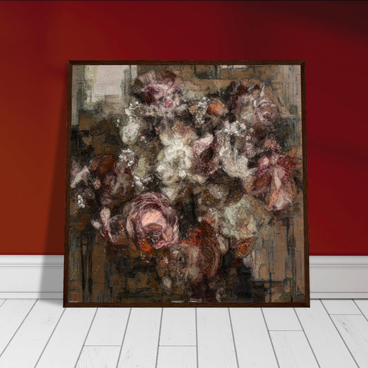 Flowers study 11, Museum-Quality Matte Paper Wooden Framed Poster