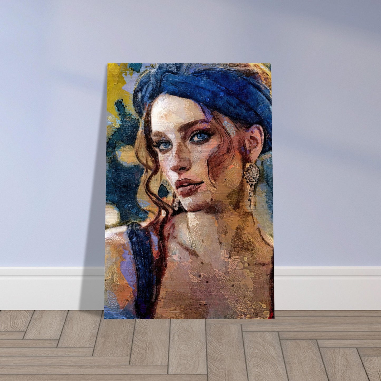 Kylie, Brushed Aluminum Print