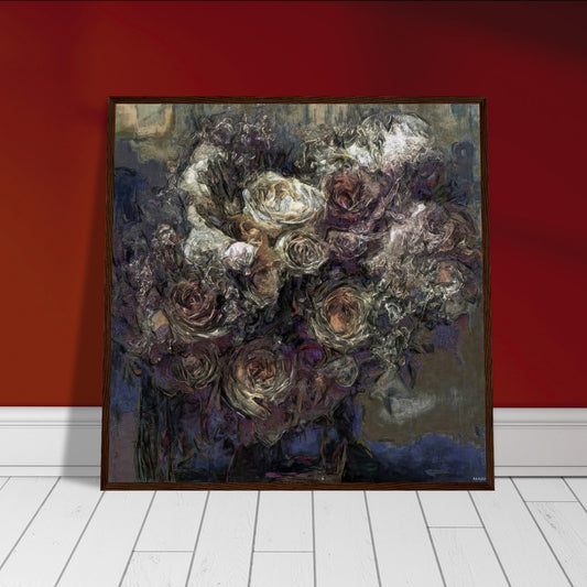 Flowers study 13, Museum-Quality Matte Paper Wooden Framed Poster