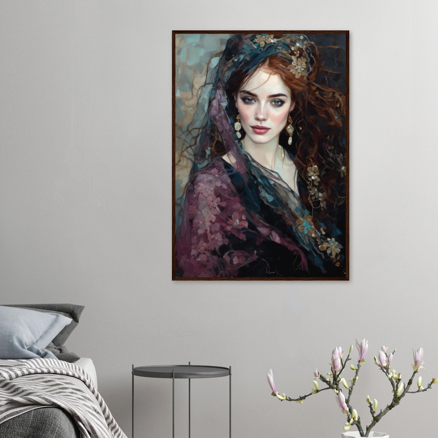 Kitty, Museum-Quality Matte Paper Wooden Framed Poster