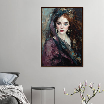 Kitty, Museum-Quality Matte Paper Wooden Framed Poster