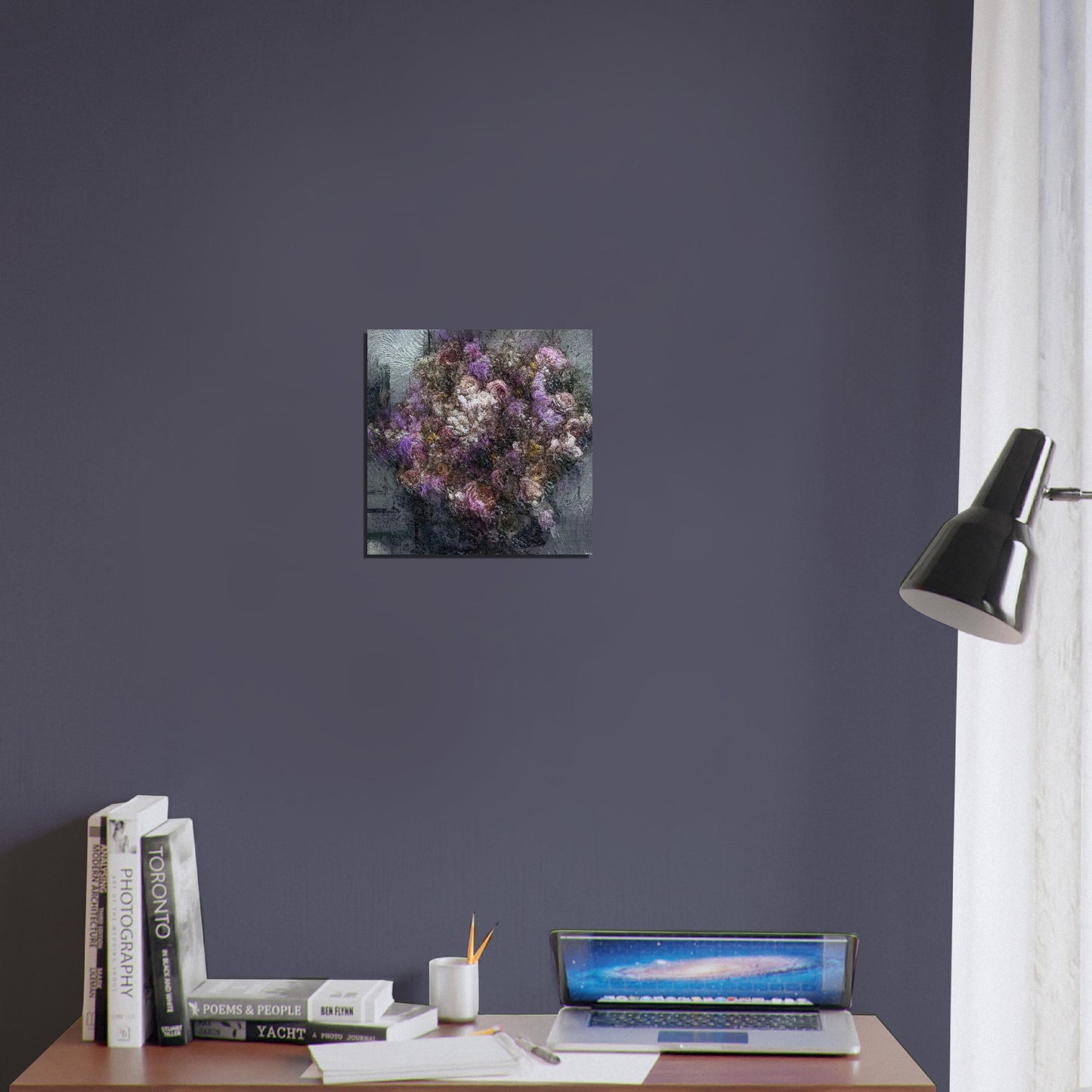 Flowers study 1, Brushed Aluminum Print