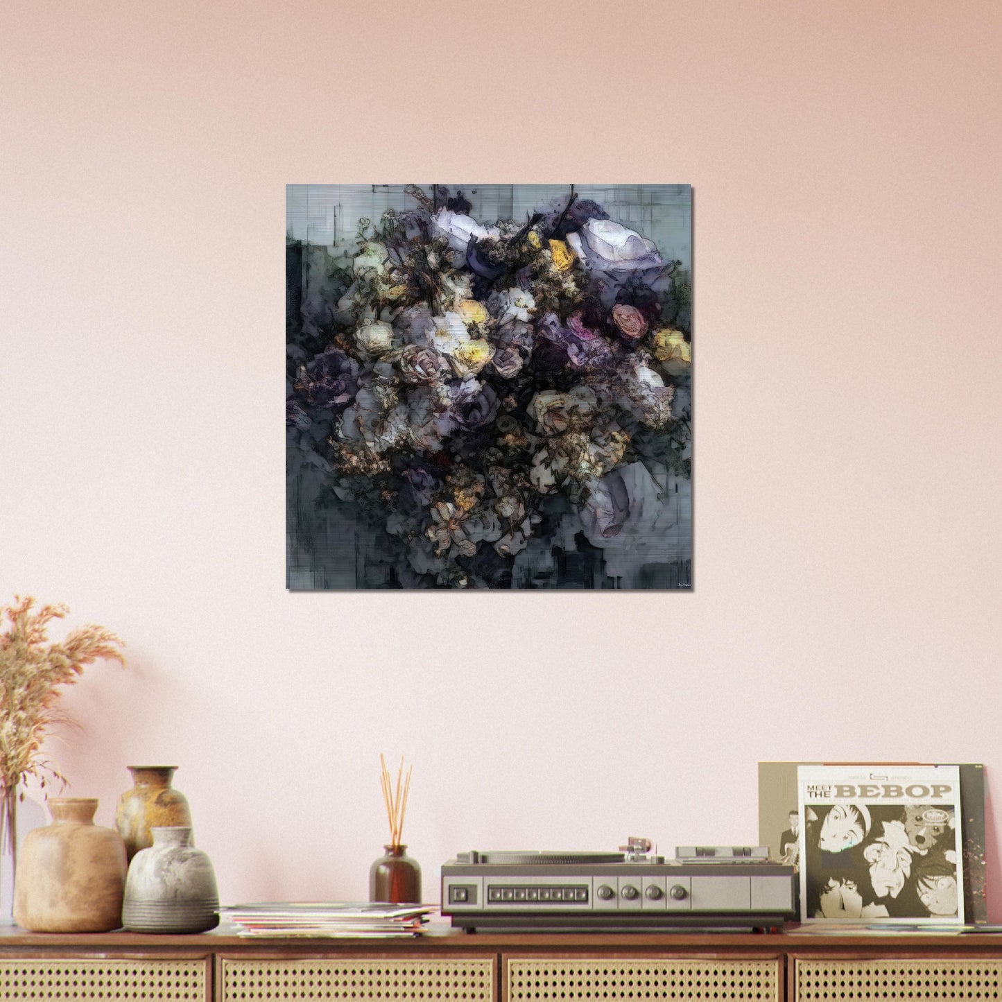 Flowers study 2, Brushed Aluminum Print