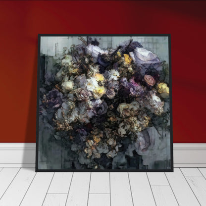 Flowers study 2, Museum-Quality Matte Paper Wooden Framed Poster