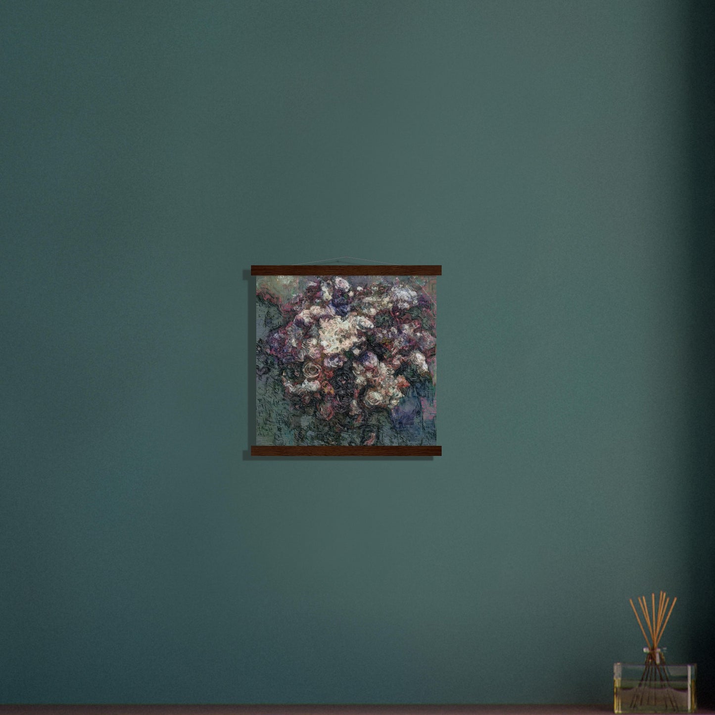 Flowers study 19, Museum-Quality Matte Paper Poster with Hanger