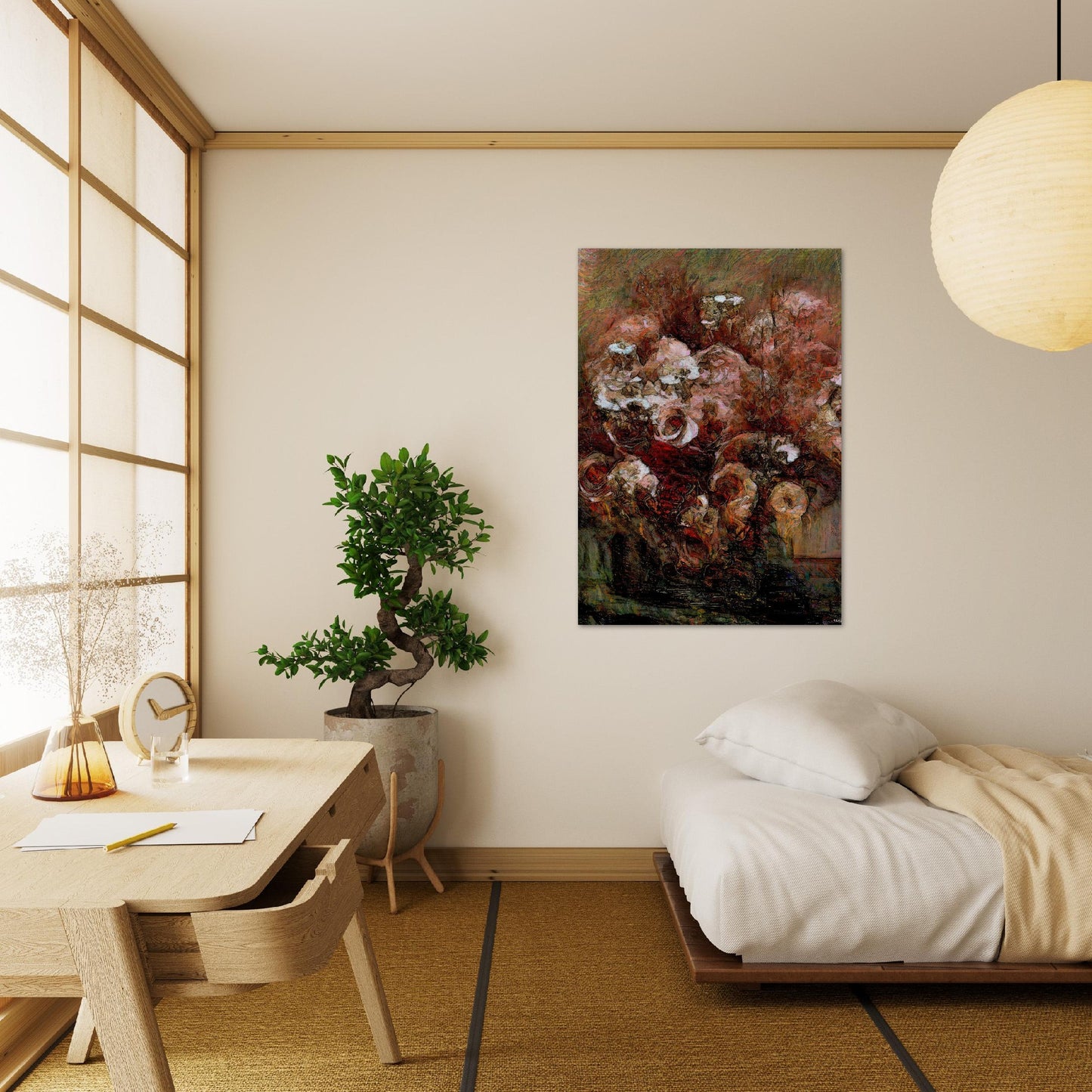 Flowers study 29, Brushed Aluminum Print