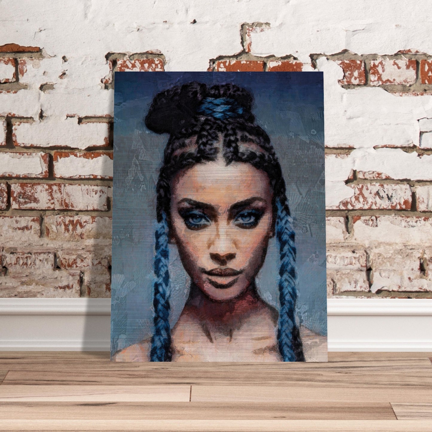 Kalia, Brushed Aluminum Print