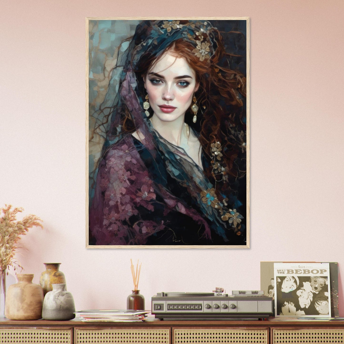 Kitty, Museum-Quality Matte Paper Wooden Framed Poster