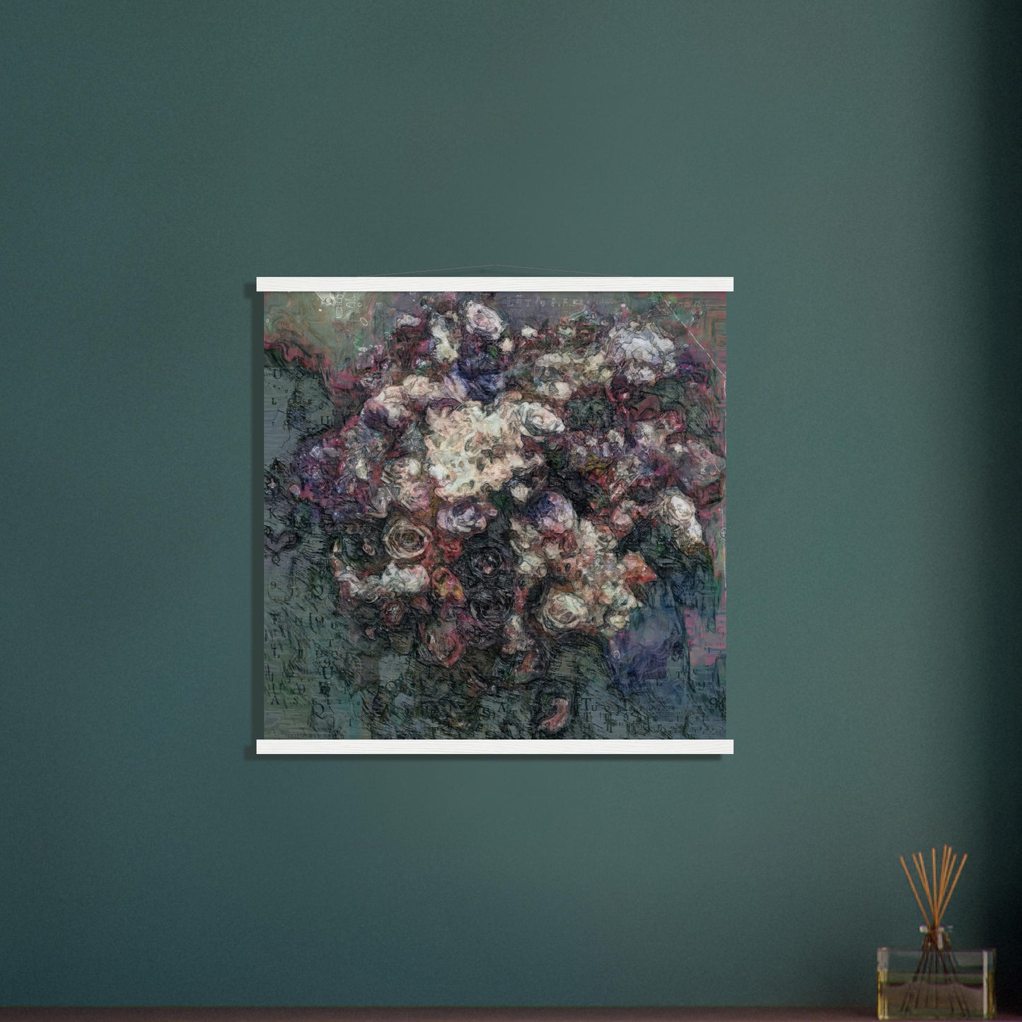 Flowers study 19, Museum-Quality Matte Paper Poster with Hanger