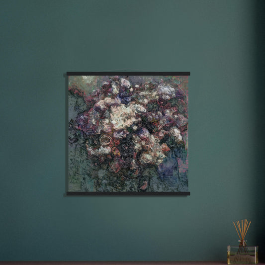 Flowers study 19, Museum-Quality Matte Paper Poster with Hanger