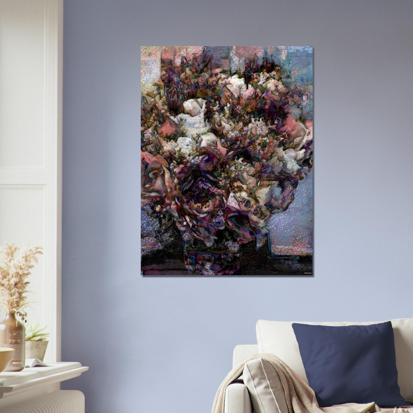 Flowers study 28, Brushed Aluminum Print