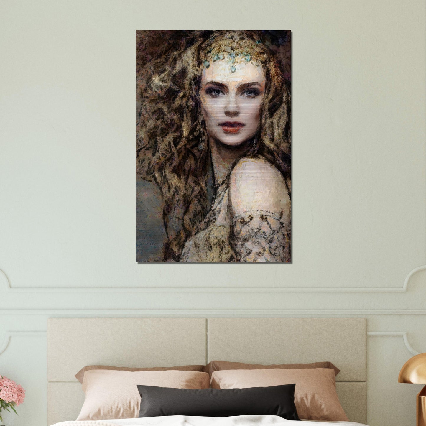 Tatiana, Brushed Aluminum Print