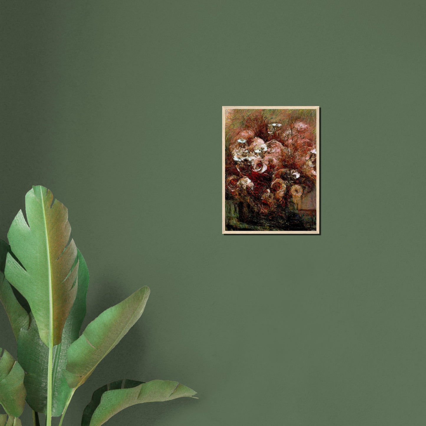 Flowers study 29, Museum-Quality Matte Paper Wooden Framed Poster