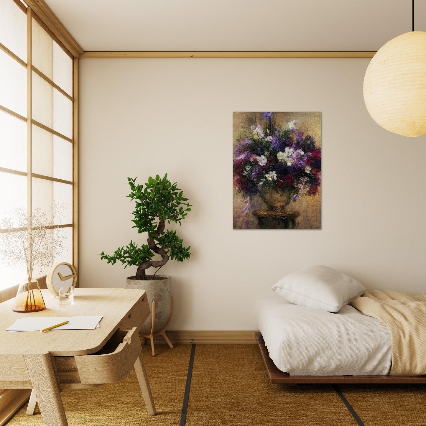 Flowers study 22, Brushed Aluminum Print