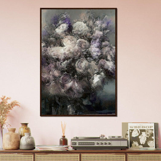 Flowers study 30, Museum-Quality Matte Paper Wooden Framed Poster