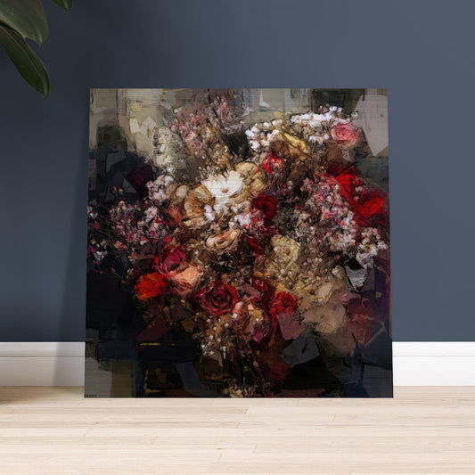 Flowers study 14, Brushed Aluminum Print