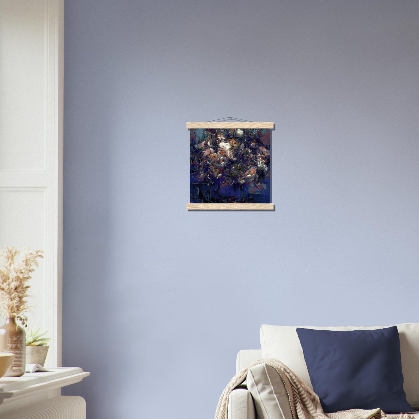 Flowers study 6, Museum-Quality Matte Paper Poster with Hanger