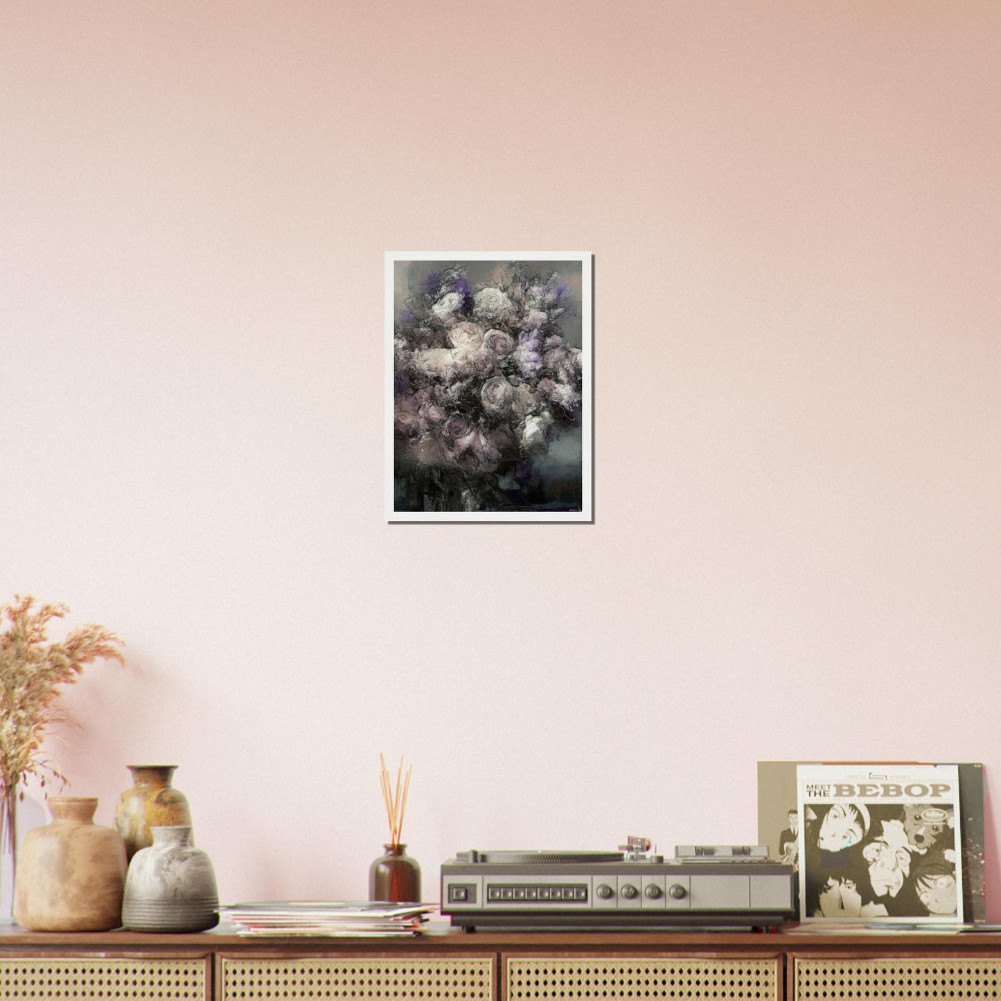 Flowers study 30, Museum-Quality Matte Paper Wooden Framed Poster
