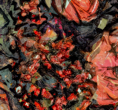 Flowers study 12, Acrylic Glass on Metal 100 x 100 cm