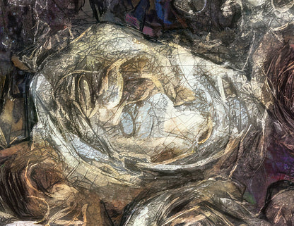 Flowers study 13, Canvas