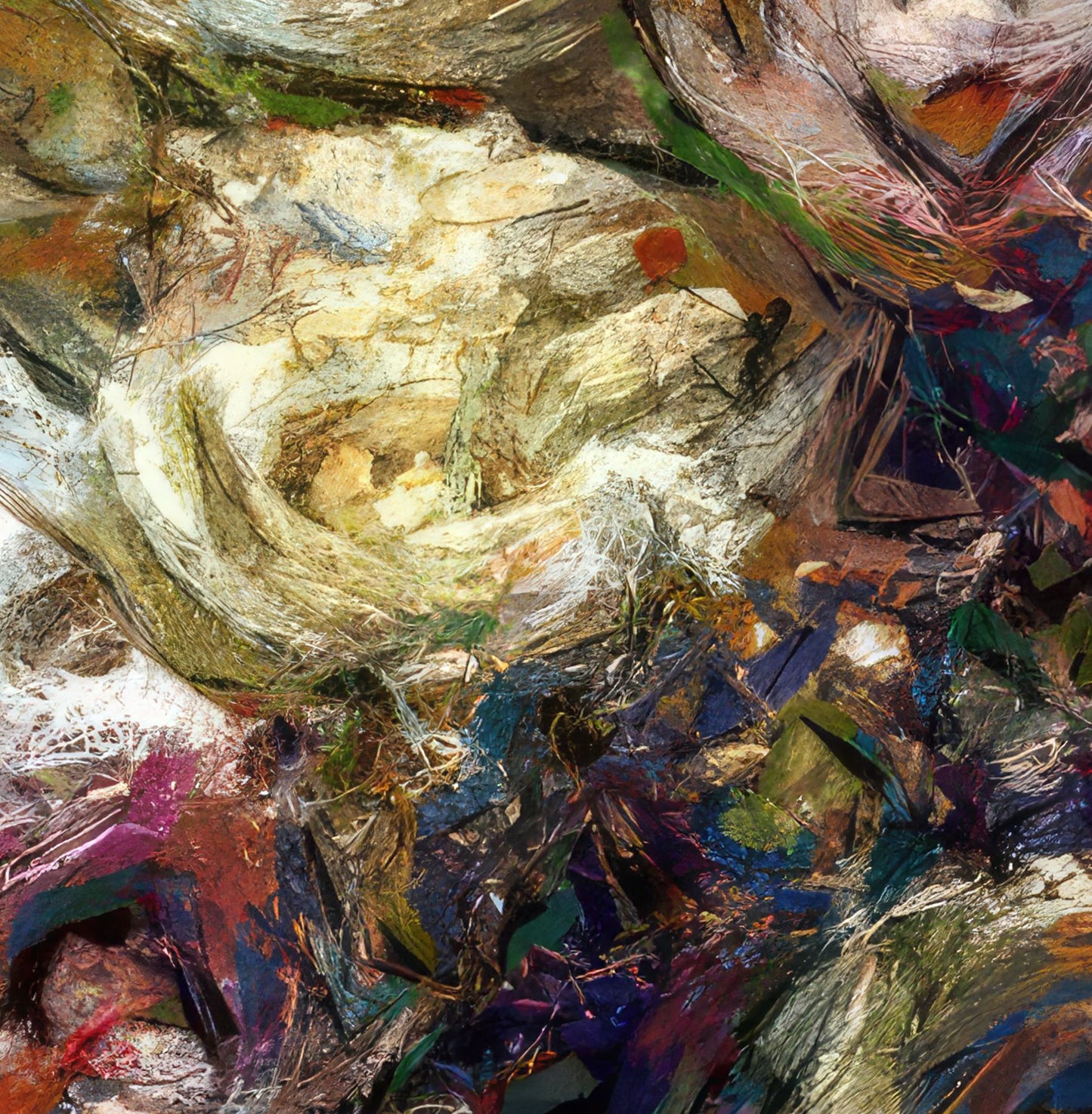 Flowers study 15, Acrylic Glass on Metal