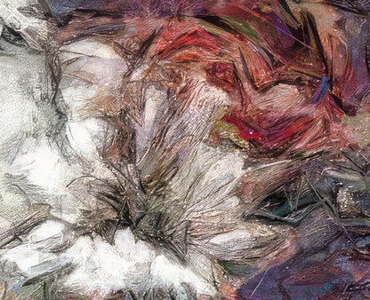 Flowers study 16, Acrylic Glass on Metal 100 x 100 cm