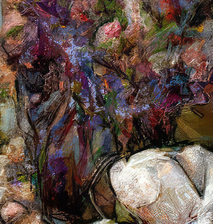 Flowers study 28, Metal 40 x 30 cm