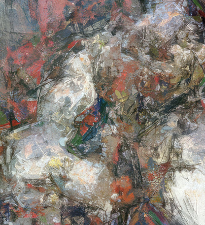 Flowers study 3, Acrylic Glass on Metal 100 x 100 cm