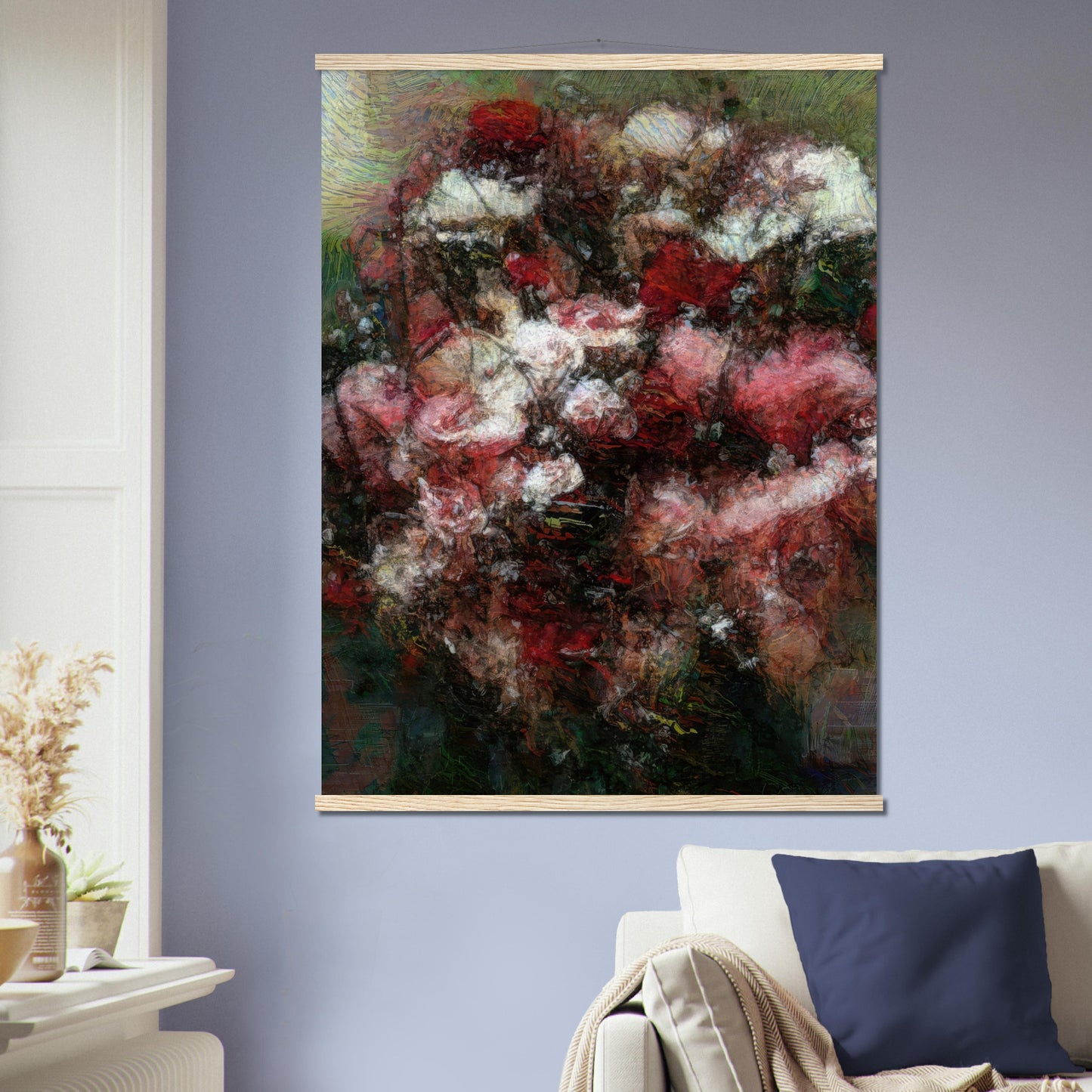 Flowers study 27, Museum-Quality Matte Paper Poster with Hanger