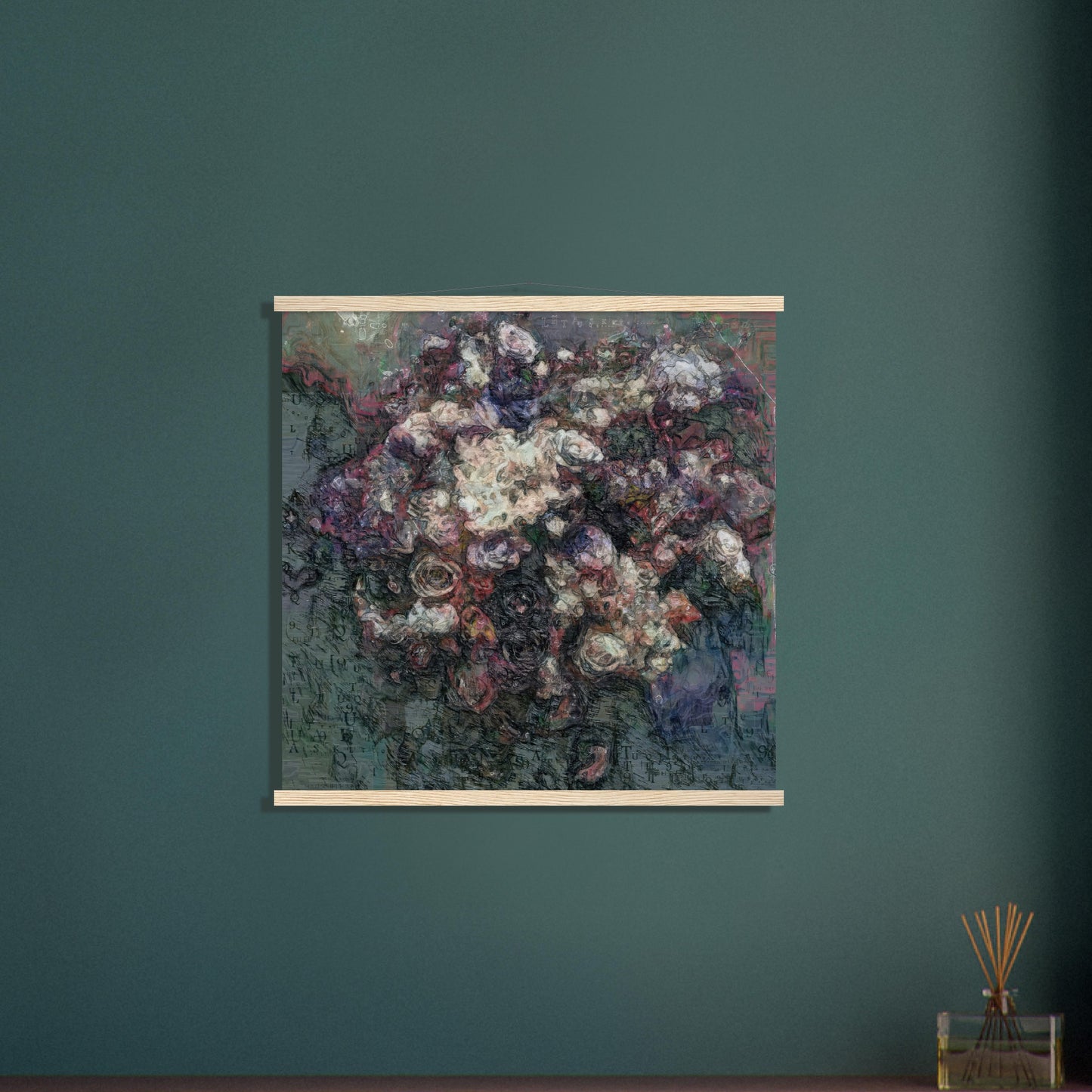 Flowers study 19, Museum-Quality Matte Paper Poster with Hanger