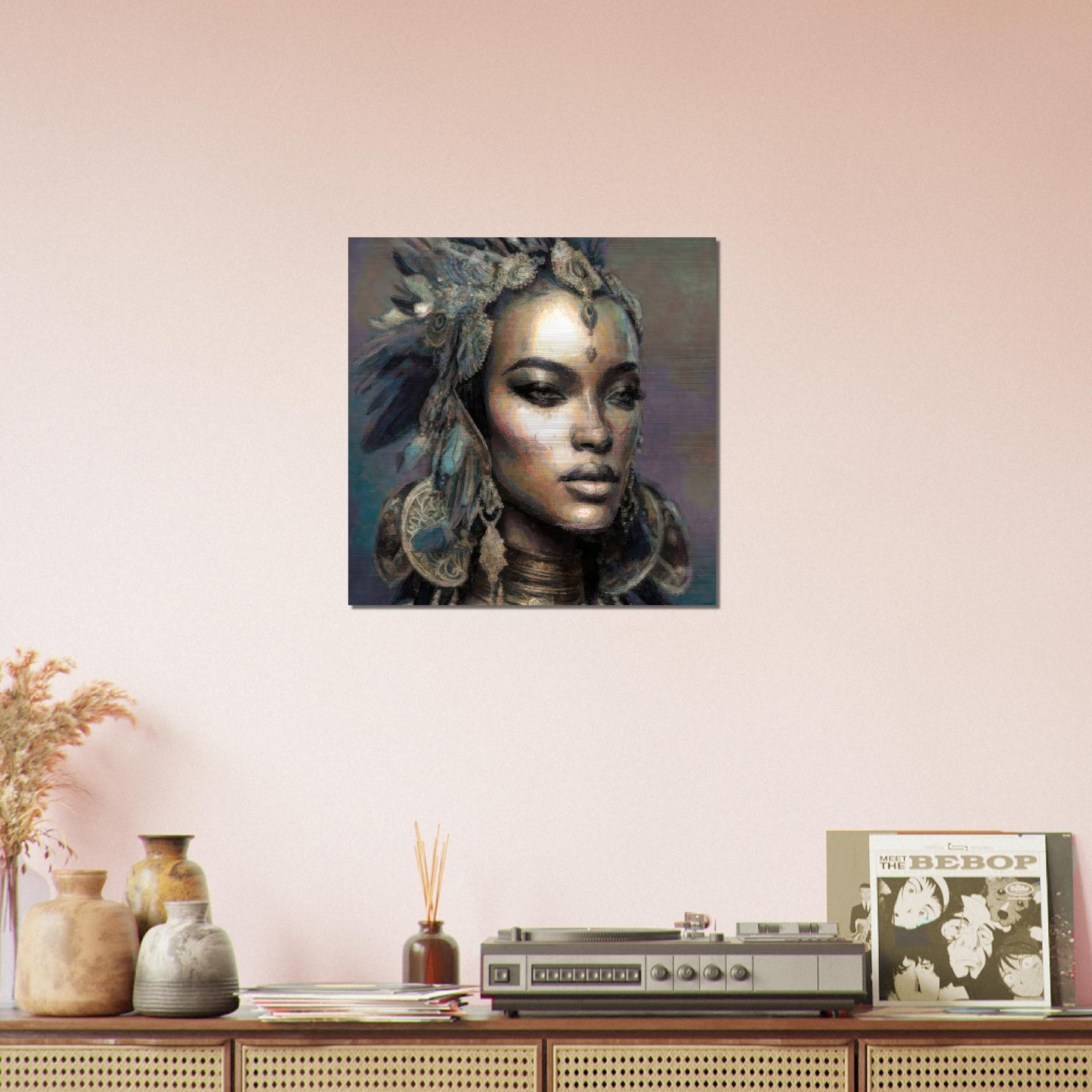 Assa, Brushed Aluminum Print