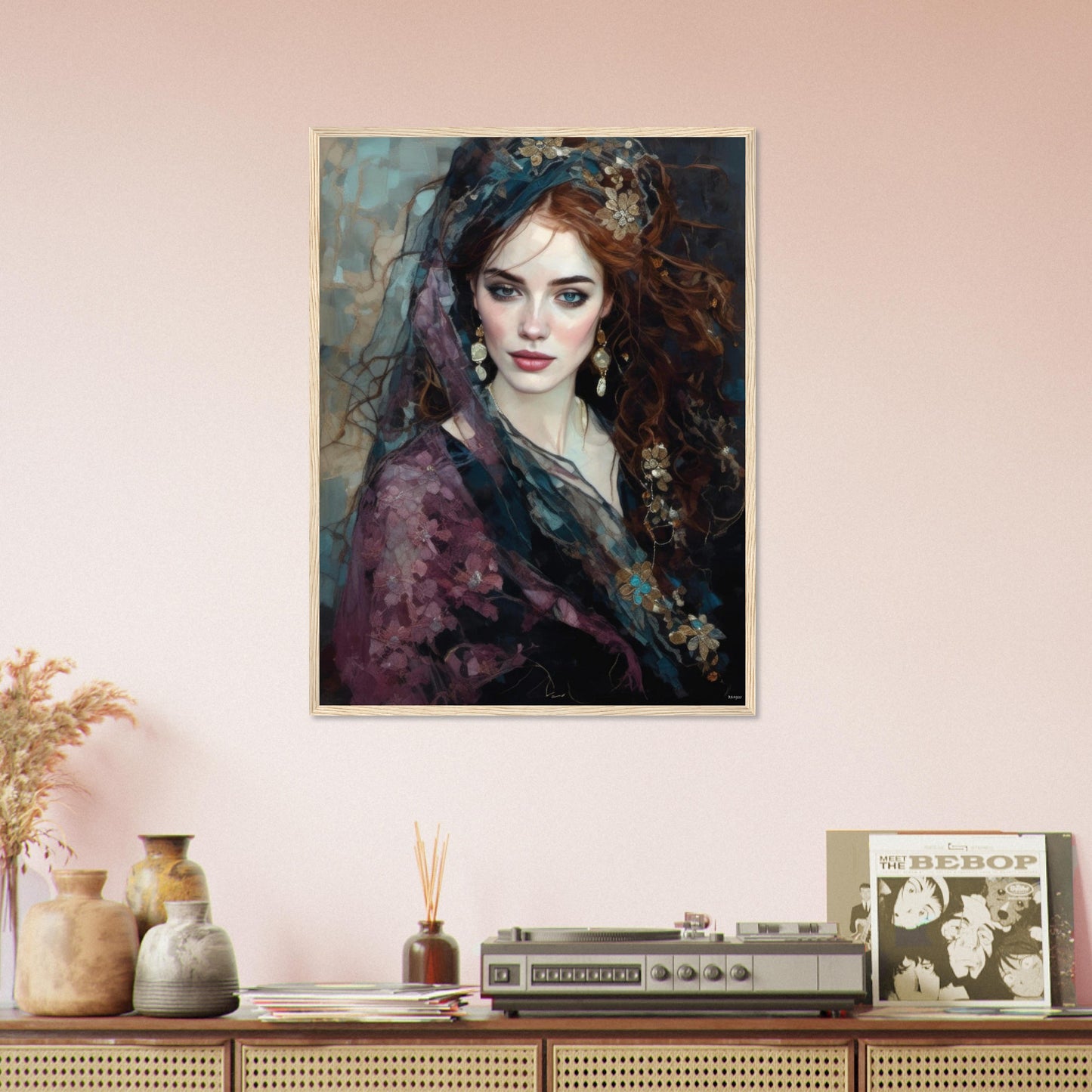 Kitty, Museum-Quality Matte Paper Wooden Framed Poster