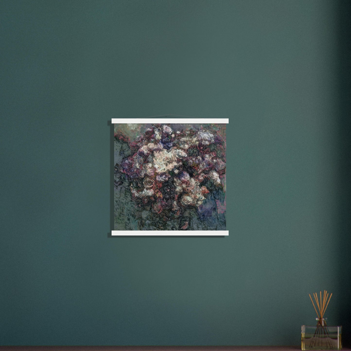 Flowers study 19, Museum-Quality Matte Paper Poster with Hanger