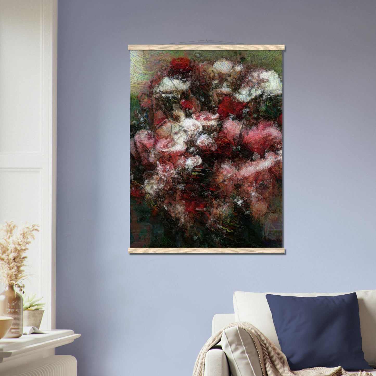 Flowers study 27, Museum-Quality Matte Paper Poster with Hanger