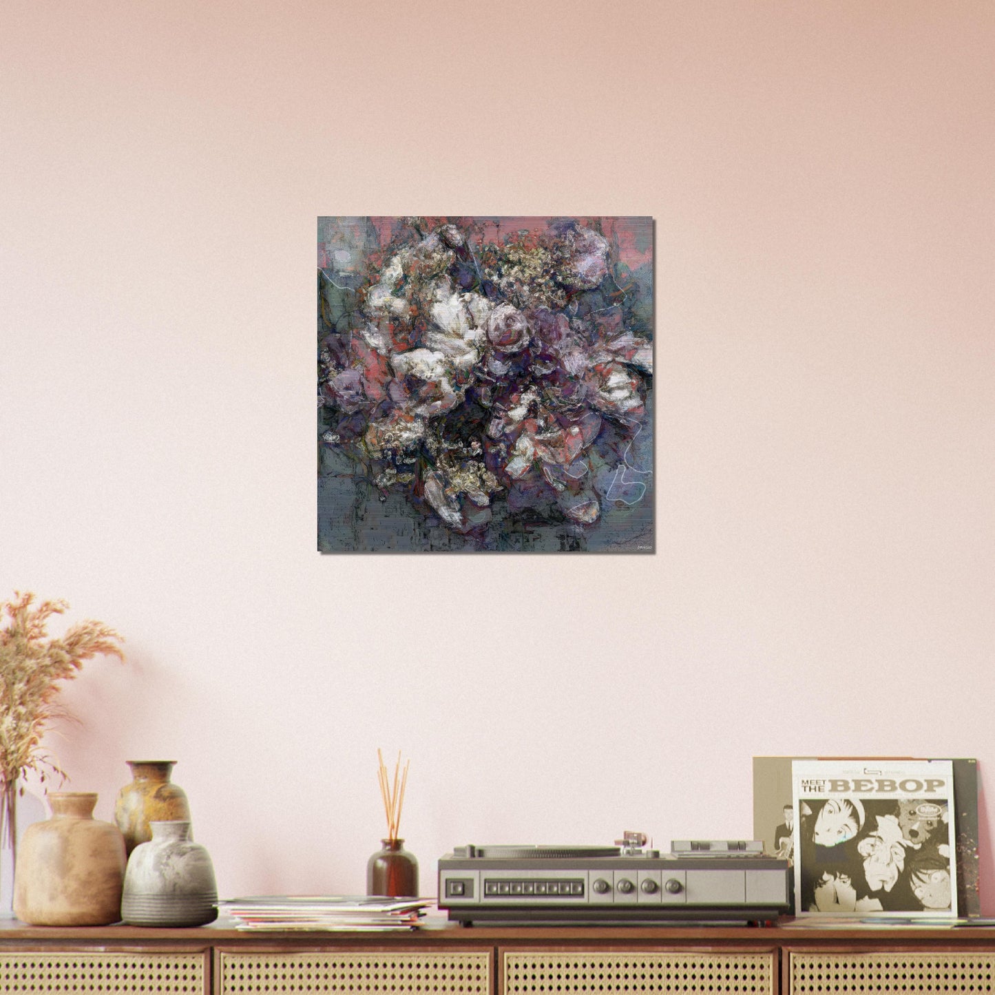 Flowers study 3, Brushed Aluminum Print