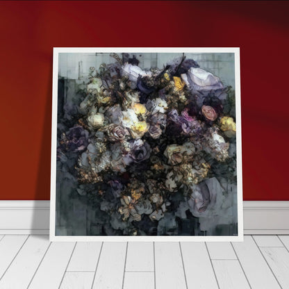 Flowers study 2, Museum-Quality Matte Paper Wooden Framed Poster