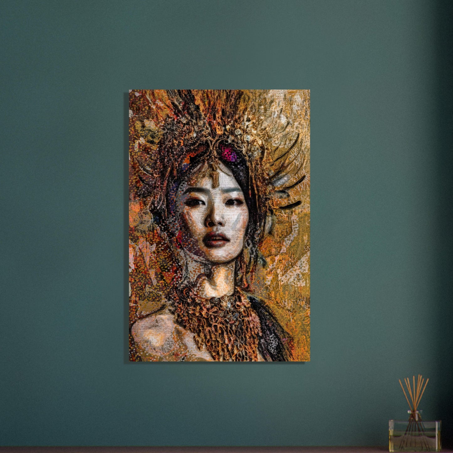 Jade, Brushed Aluminum Print