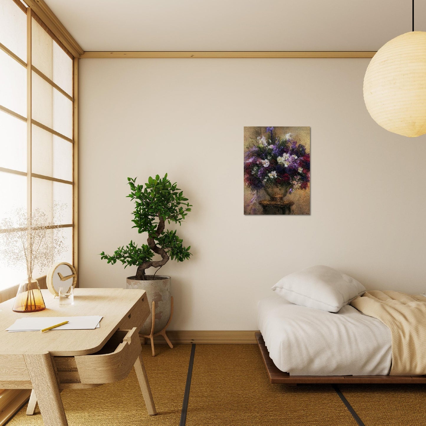 Flowers study 22, Brushed Aluminum Print