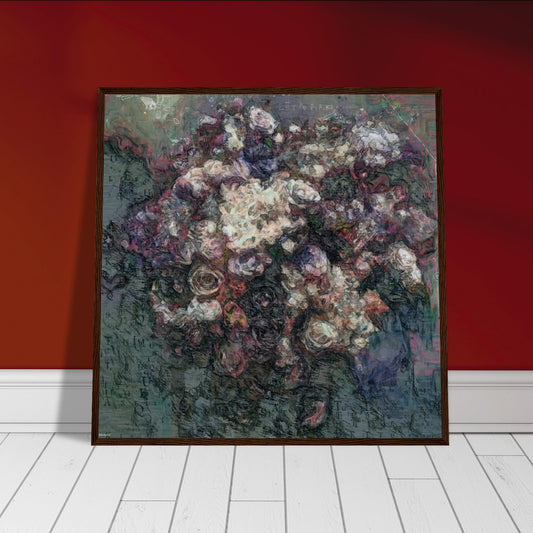 Flowers study 19, Museum-Quality Matte Paper Wooden Framed Poster